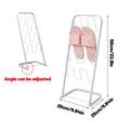 Metal Floor Standing Slipper Rack for Entryway, Hallway and Bathroom, Space Saving - view 3