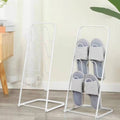 Metal Floor Standing Slipper Rack for Entryway, Hallway and Bathroom, Space Saving - view 4