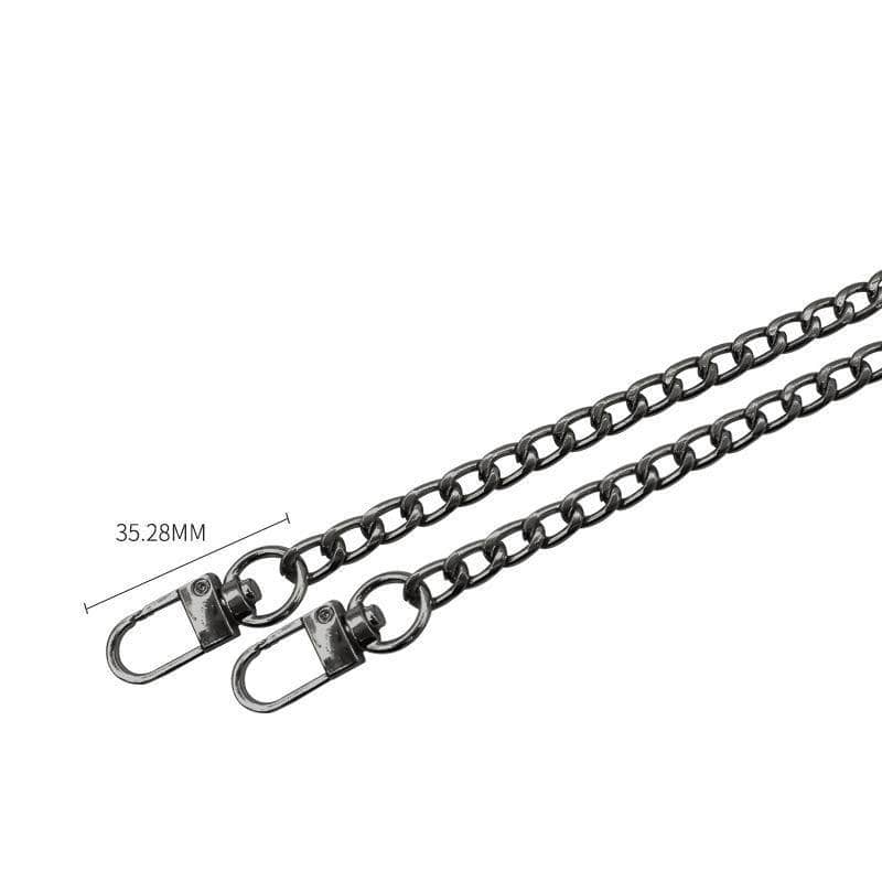 Metal Handbag Shoulder Strap Chain, 120 cm - Silver - view 4