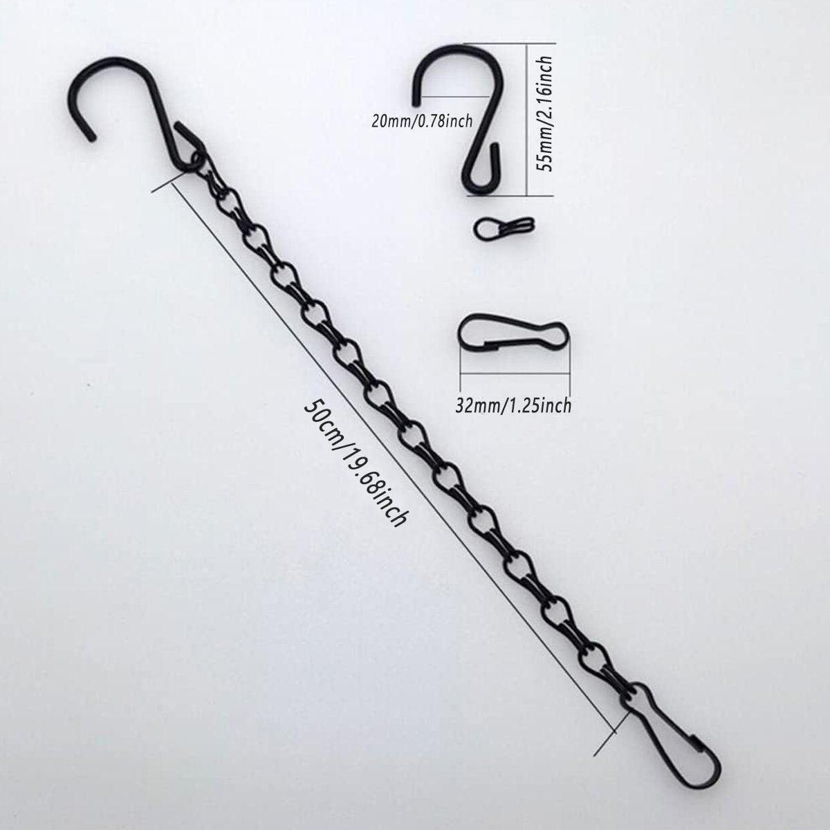 Metal Hanging Chains for Plants and Bird Feeders, Pack of 15, 50 cm - view 4