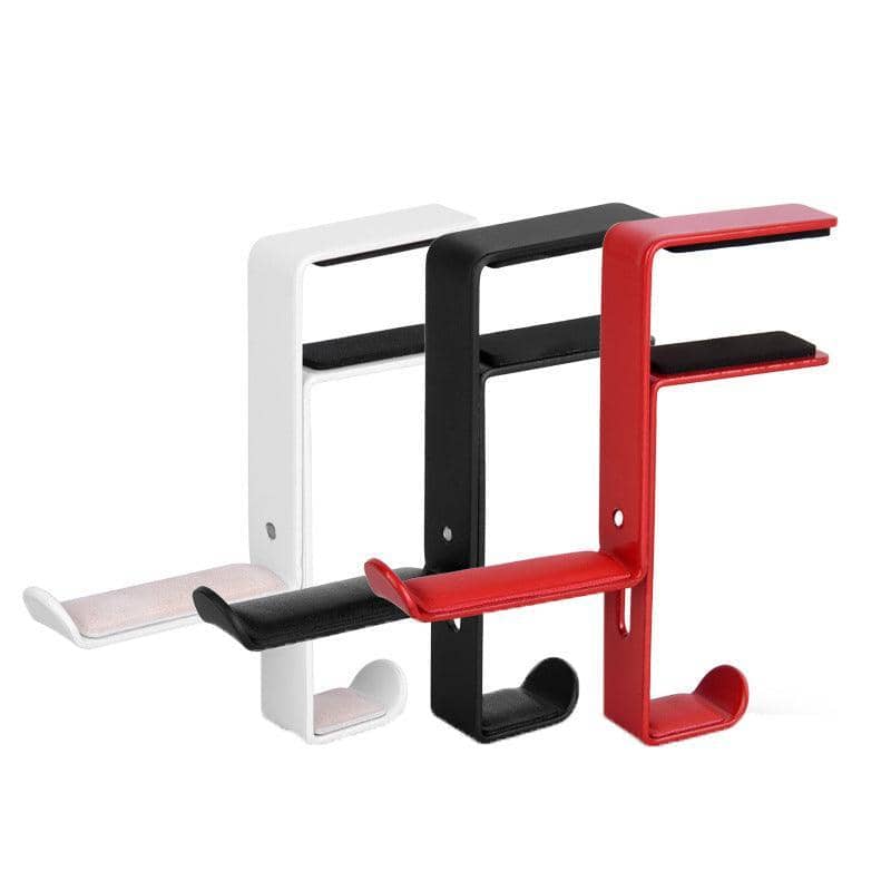 Metal Headphone Hanger with Desk Clamp - Red - view 3