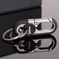Metal Keychain with Two Key Rings, 6.8 x 2.7 cm - Blue - view 5