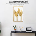 Metal Leaf Wall Decor, Gold Iron Frame, 60 x 40 cm - view 5