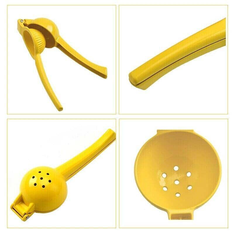 Metal Lemon Squeezer, Handheld Citrus Juicer - Green - view 4