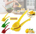 Metal Lemon Squeezer, Handheld Citrus Juicer - Red - view 2
