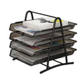 Metal Mesh Desktop File Organiser for A4 Papers, Office and Home Desk - 4 Tier