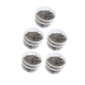 Metal Paper Clips in Storage Jars, 28 mm - Silver, Pack of 5