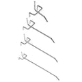 Metal Pegboard Hooks, Chrome Finish - 15 cm, Pack of 50 - view 3