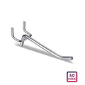 Metal Pegboard Hooks, Chrome Finish - 20 cm, Pack of 50 - view 4