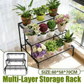 Metal Plant Stand, 3 Tier Garden Shelf for Flower Pots, Indoor and Outdoor Display