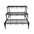 Metal Plant Stand, 3 Tier Garden Shelf for Flower Pots, Indoor and Outdoor Display - view 2
