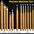 Metal Punch and Chisel Tool Set of 12 with Titanium Coating and Storage Case - view 4