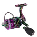 Metal Spinning Fishing Reel with Rainbow Finish - 221.4g