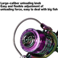 Metal Spinning Fishing Reel with Rainbow Finish - 221.4g - view 5