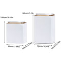 Metal Storage Tin Box Set Square Containers with Lid 5 Pack - Small, 90 x 70 x 100 mm - view 4