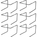 Metal Tabletop Pizza Pan Riser Stands Set of 6 for Kitchen Serving Display - view 2