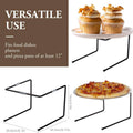 Metal Tabletop Pizza Pan Riser Stands Set of 6 for Kitchen Serving Display - view 3