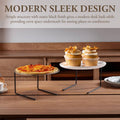 Metal Tabletop Pizza Pan Riser Stands Set of 6 for Kitchen Serving Display - view 4