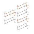 Metal Wine Bottle Rack, Set of 6 - Silver and Rose Gold - view 2