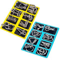 Metal Wire Puzzle Set, Disentanglement Brain Teasers, Pack of 16 - view 2
