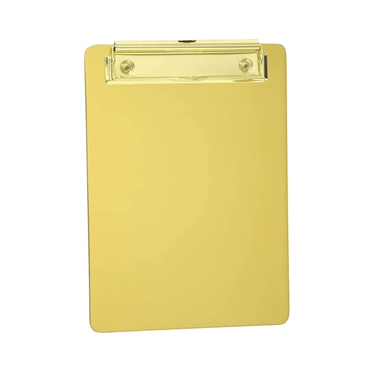 Metal Writing Board with Clip - Gold, Size M (25 x 18 cm)