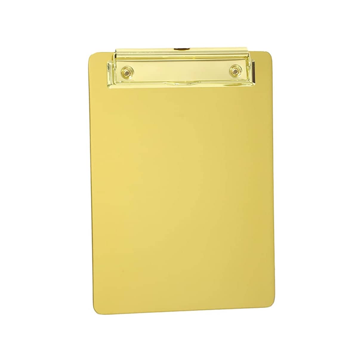Metal Writing Board with Clip - Gold, Size S (21 x 15 cm)