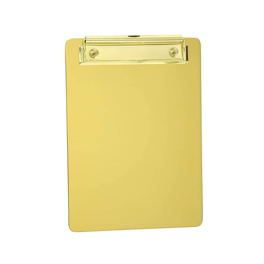 Metal Writing Board with Clip - Gold, Size S (21 x 15 cm)
