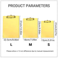 Metal Writing Board with Clip - Gold, Size S (21 x 15 cm) - view 4