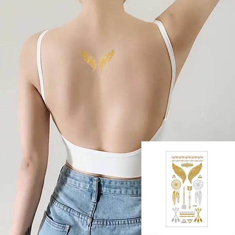 Metallic Boho Temporary Tattoo Sticker for Arms and Body - MTOM21 - view 6