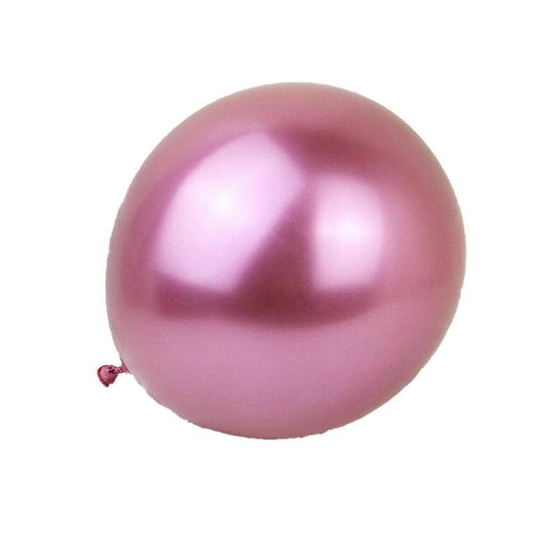 Metallic Chrome Latex Balloons 12 Inch (30 cm) - Light Purple, 10 Pack
