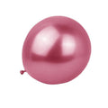 Metallic Chrome Latex Balloons 12 Inch (30 cm) - Red, 50 Pack