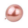 Metallic Chrome Latex Balloons 12 Inch (30 cm) - Rose Gold, 50 Pack