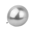 Metallic Chrome Latex Balloons 12 Inch (30 cm) - Silver, 50 Pack