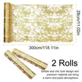 Metallic Foil Mesh Table Runner Rolls - Gold, Pack of 2 - view 4