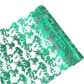 Metallic Foil Mesh Table Runner Rolls - Green, Pack of 2