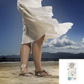 Metallic Temporary Tattoo Stickers for Arms and Body - Meditating Figure, Dreamcatcher and Hamsa Hands - view 4