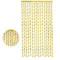 Metallic Tinsel Foil Curtain, 2m x 1m, Hens Party Backdrop - Gold