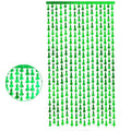 Metallic Tinsel Foil Curtain, 2m x 1m, Hens Party Backdrop - Green