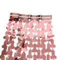 Metallic Tinsel Foil Curtain, 2m x 1m, Hens Party Backdrop - Silver - view 5