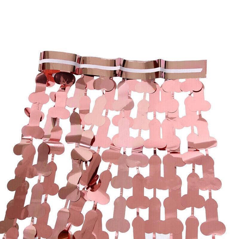 Metallic Tinsel Foil Curtain, 2m x 1m, Hens Party Backdrop - Silver - view 5