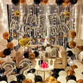 Metallic Tinsel Foil Curtain Party Backdrop 1m x 2m - Rose Red - view 5