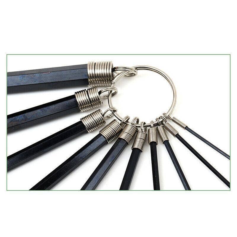 Metric Allen Key Set with Key Ring, 1.5 mm to 10 mm - 10 Piece - view 5