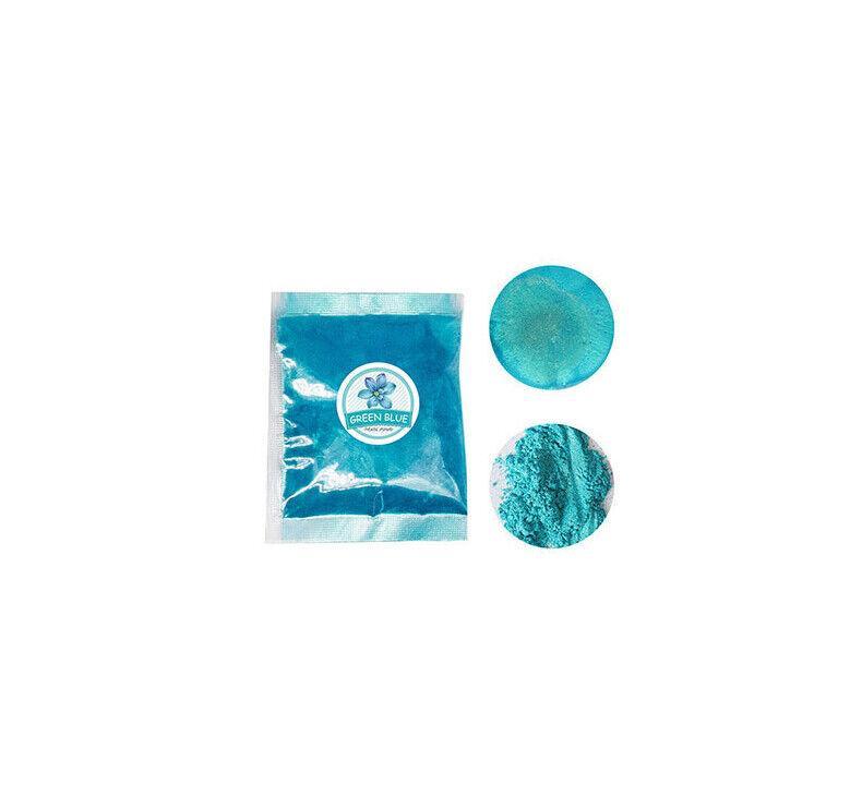 Mica Pearl Powder Pigment for Epoxy Resin and Crafts - Green Blue