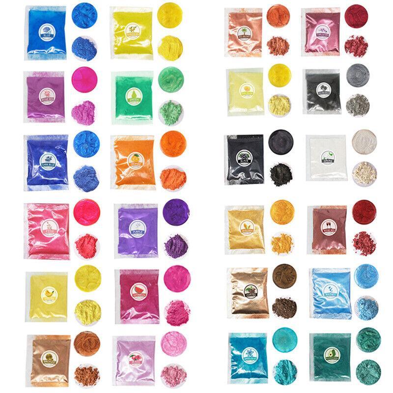 Mica Pearl Powder Pigment for Epoxy Resin and Crafts - Rose Red - view 2