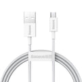 Micro USB Fast Charging Cable for Android and Samsung Phones - White