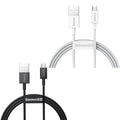 Micro USB Fast Charging Data Cable for Android, 1 m - White, Pack of 2 - view 3