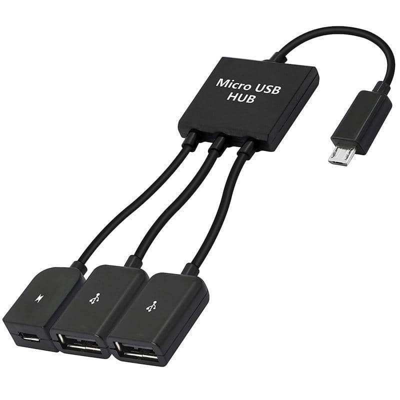 Micro USB OTG Hub Cable Adapter for Android, Male to Female Dual Host - view 2