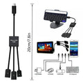 Micro USB OTG Hub Cable Adapter for Android, Male to Female Dual Host - view 3
