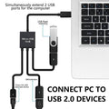 Micro USB OTG Hub Cable Adapter for Android, Male to Female Dual Host - view 5