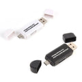 Micro USB OTG to USB 2.0 SD and Micro SD Card Reader - White - view 3